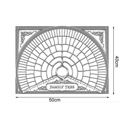 Family Tree Chart 6 Generation Genealogy Poster Blank Fillable Ancestry Chart Style 2