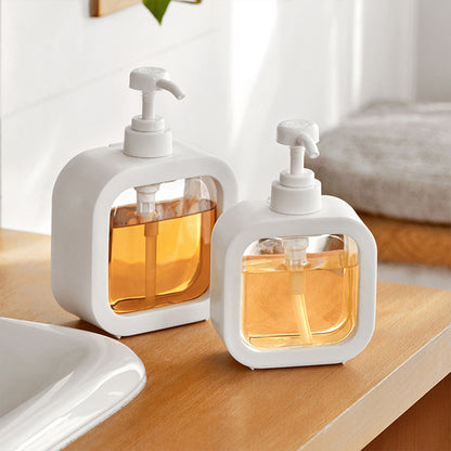 2Pcs Soap Dispenser 300/500ML Clear Empty Pump Lotion Bottles Portable Soap Dispensers Pressing Refillable Liquid Container