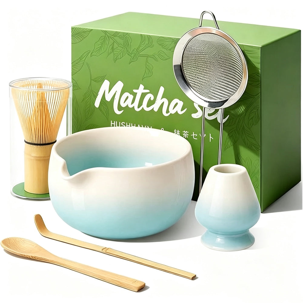 6Piece Matcha Whisk Set-Blue