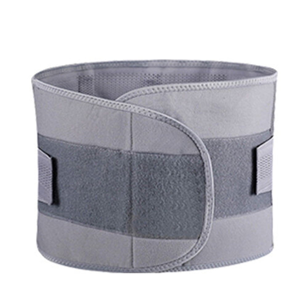 Adjustable Waist Support Belt Unisex Outdoor Sports Abdominal Lumbar Brace Gray