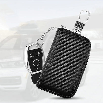 Faraday Bag Key Fob Protector RFID Signal Barrier Anti-Theft Pouch-Black