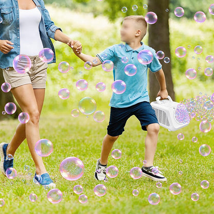 20 Hole Stage Bubble Machine for Parties - White