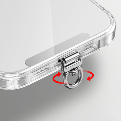 3 PCS Rotating Phone Tether Tab-Silver