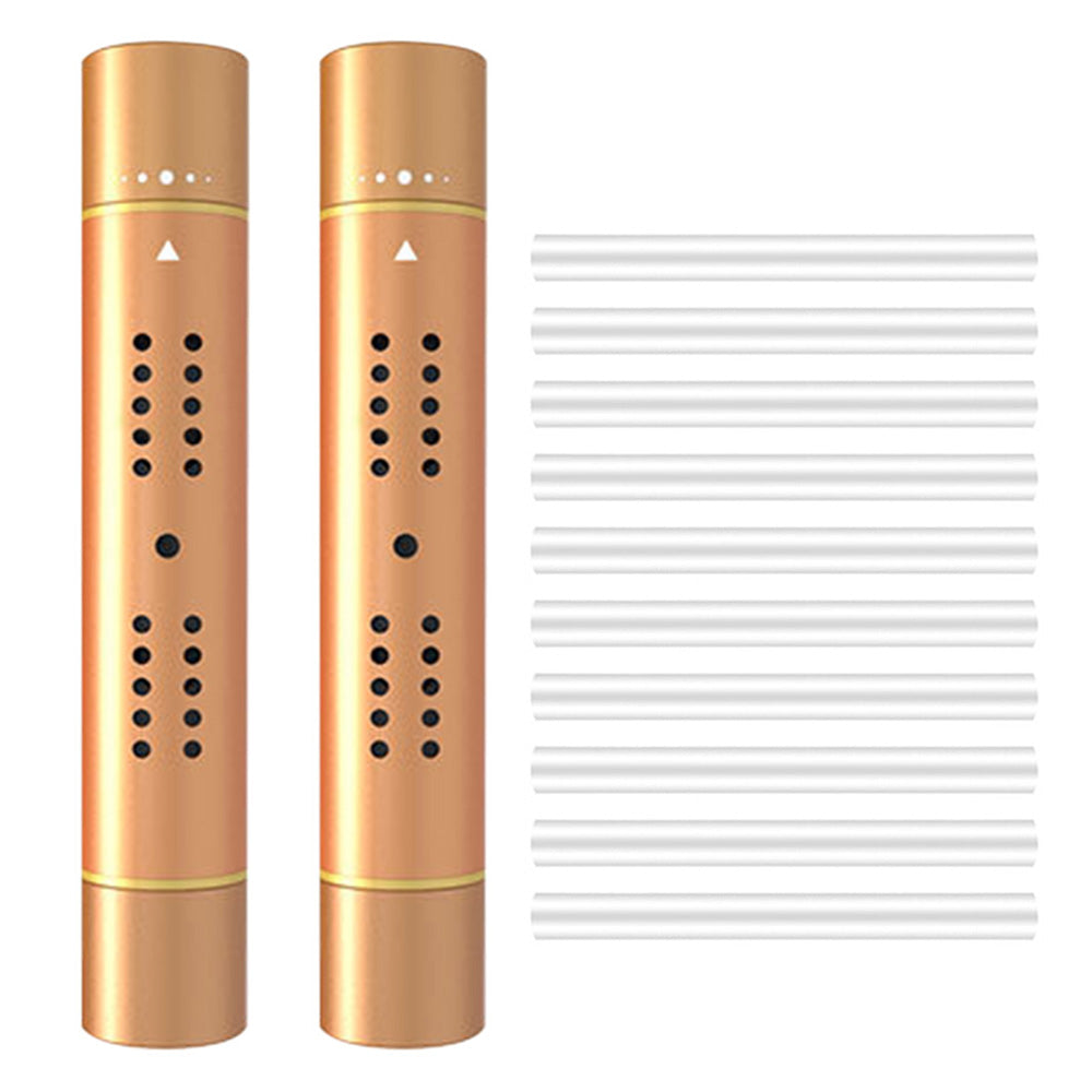 Car Air Vent Clip Air Freshener with Scent Sticks Metal Aroma Diffuser for Vehicle Interior-Gold