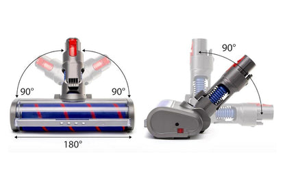 Vacuum Soft Roller Brush Head for Dyson V7 V15 Hardwood Floor Cleaner with LED Light