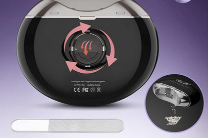Electric USB Automatic Nail Clipper - Black