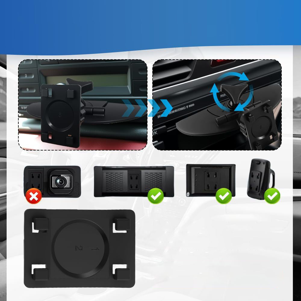 CD Slot CarPlay Screen Mount for 7-10.5 Inch Screens