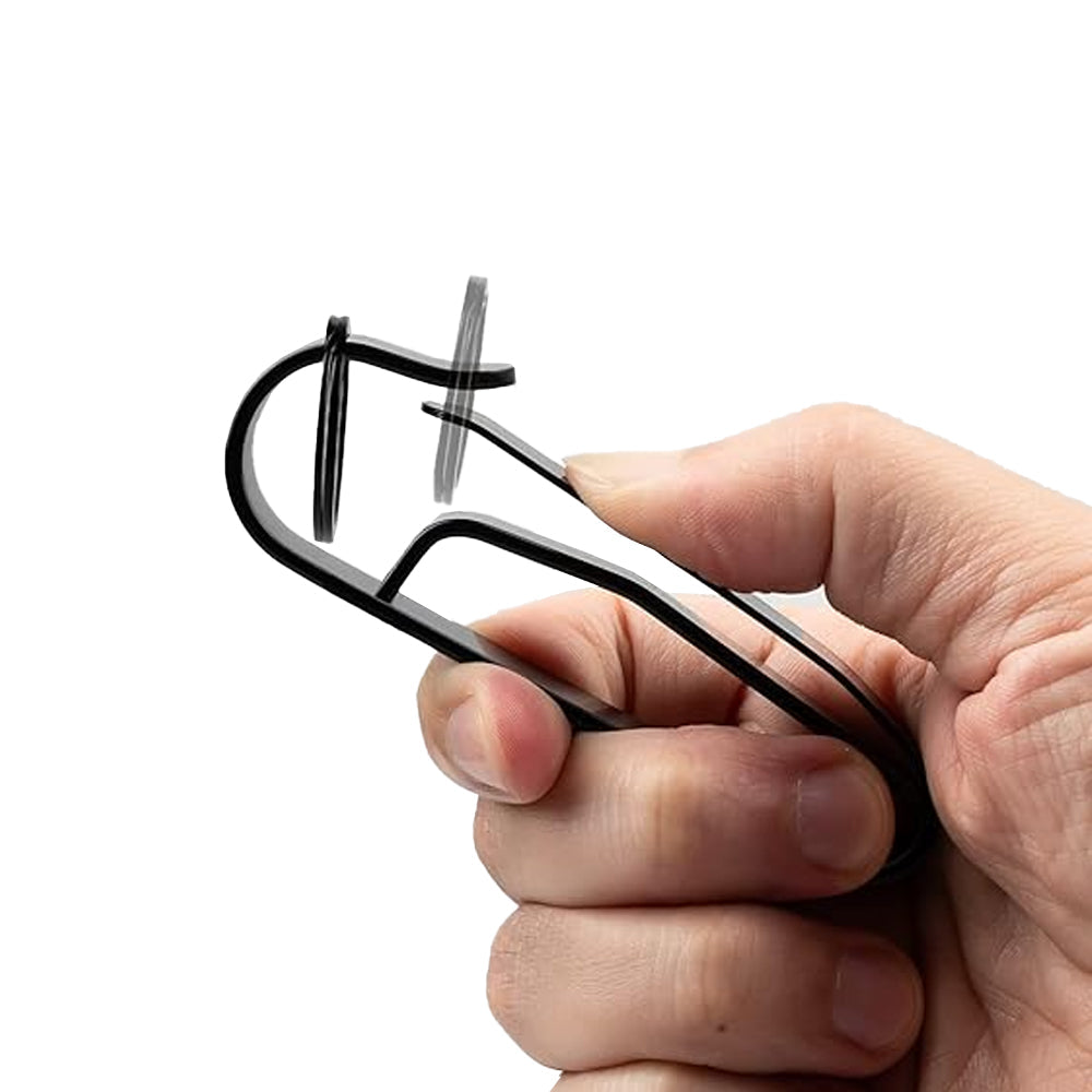 Set of 2Pcs Duty Belt Key Holder Quick Release Key Ring Holder with Detachable Keyring