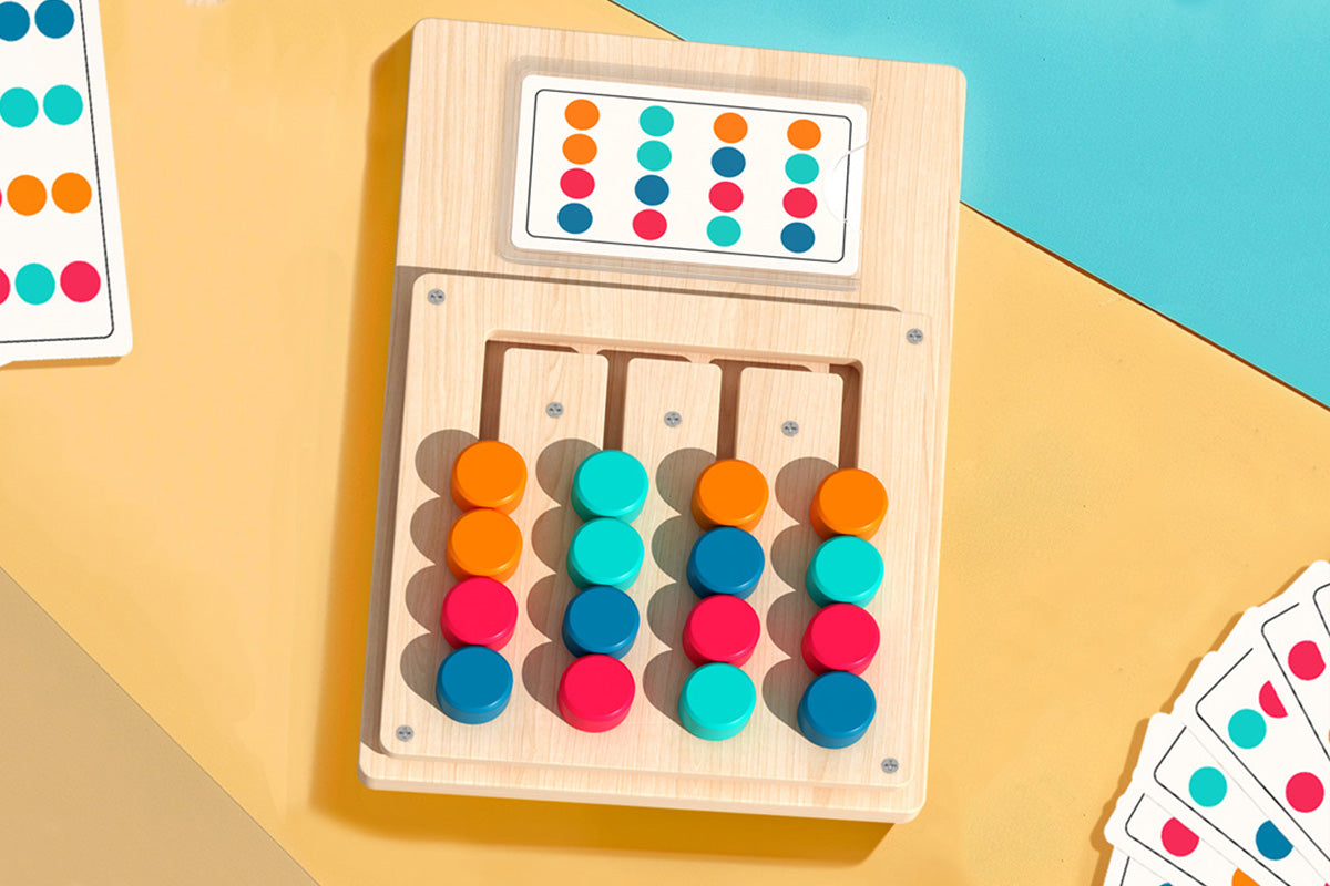 Color Matching Puzzle Toys Montessori Brain Teasers Board Game For boy and girls