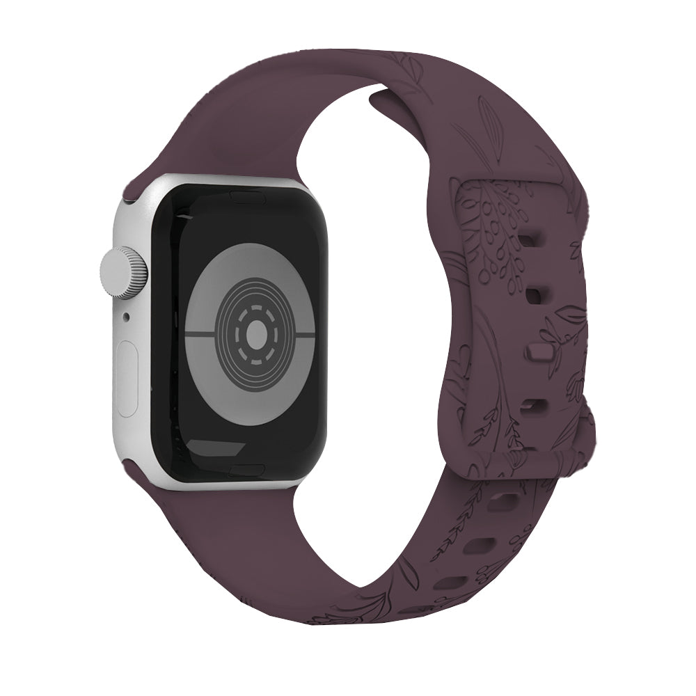 For Apple Watch Dandelion Floral Watch Band Replacement Strap Purple