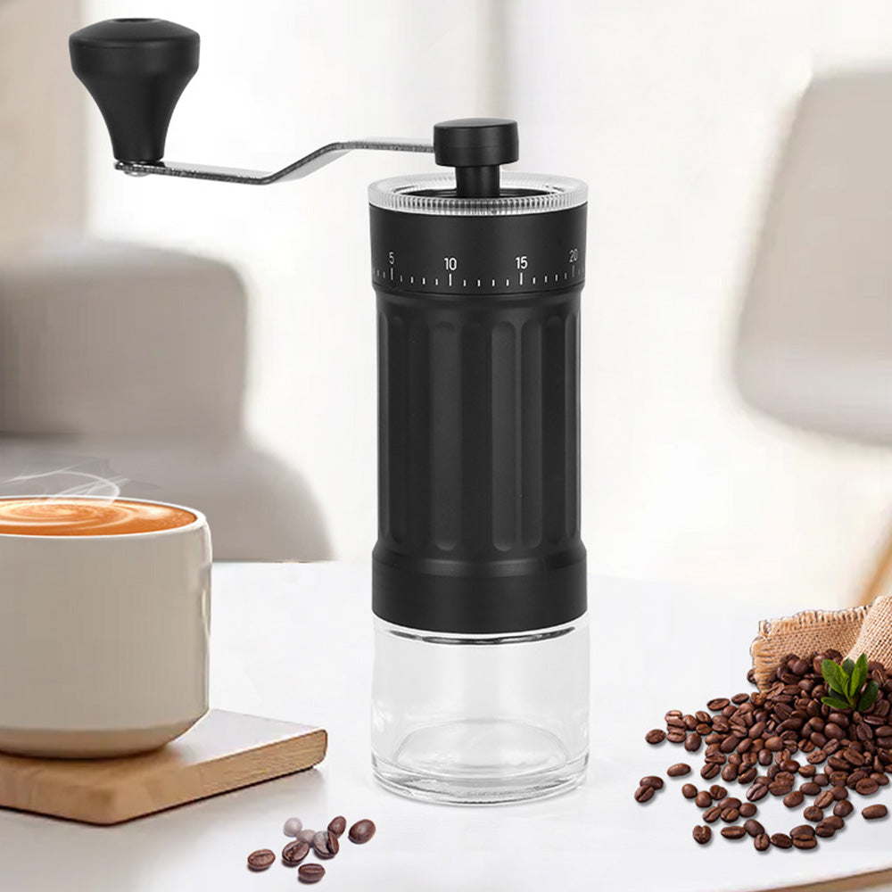 Mini Manual Coffee Grinder with 40 Adjustable Settings Portable Hand Coffee Bean Mill for Camping Office