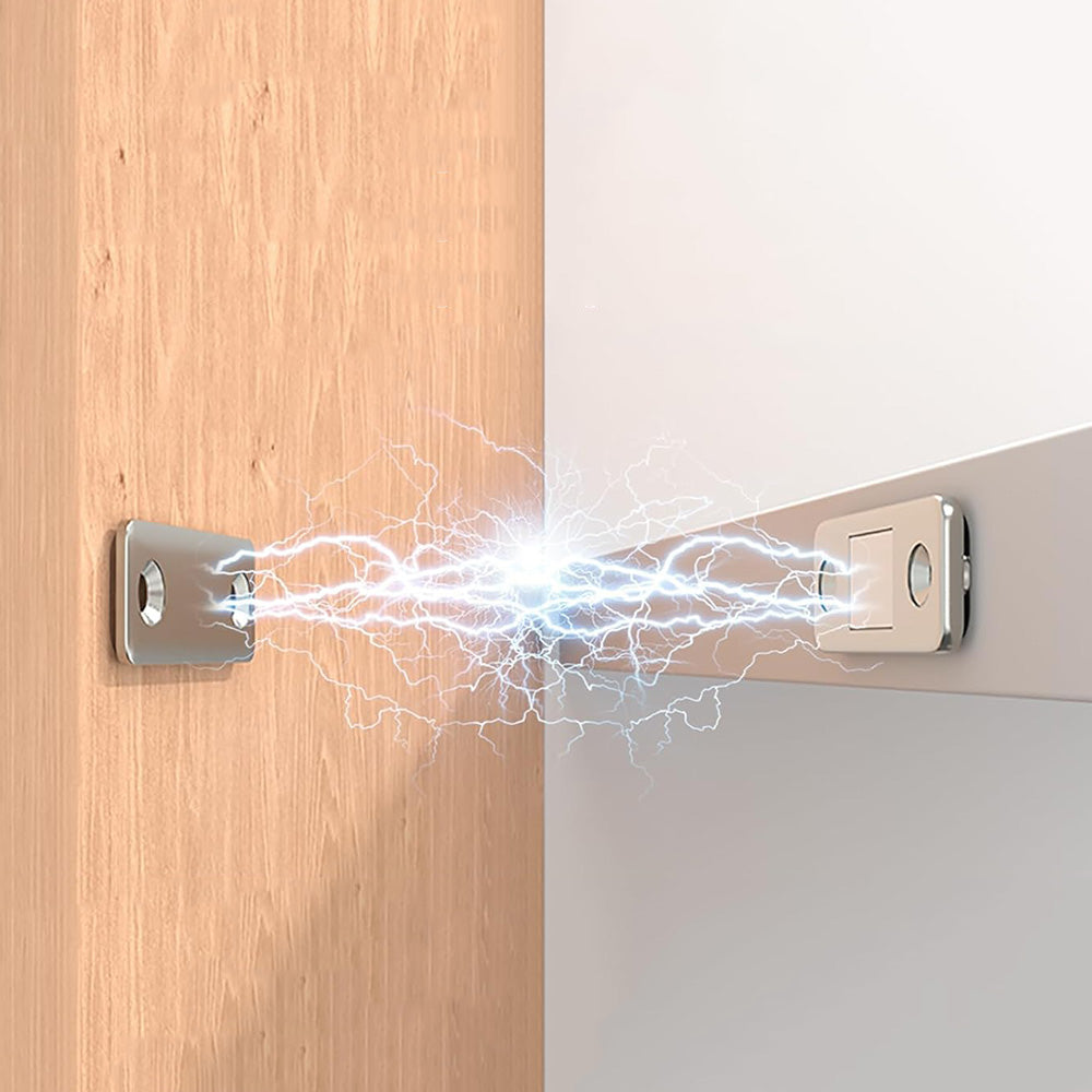 4 Pack Magnetized Cabinet Catch Thin Door Latch Hardware for Closet Kitchen
