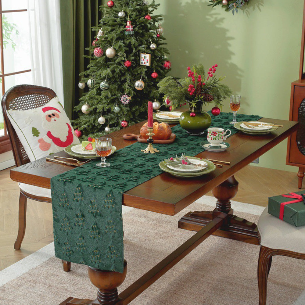 Christmas Table Runner Xmas Dining Table Decoration Festive Holiday Decoration