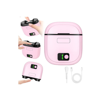 Electric Nail Clippers 3-Speed Adjustable Automatic Nail Clippers Pink