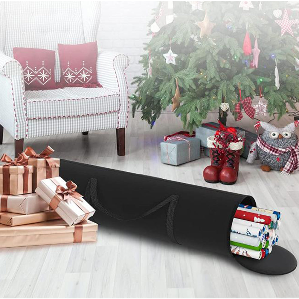 Christmas Wrapping Paper Storage Bag Gift Paper Organizer