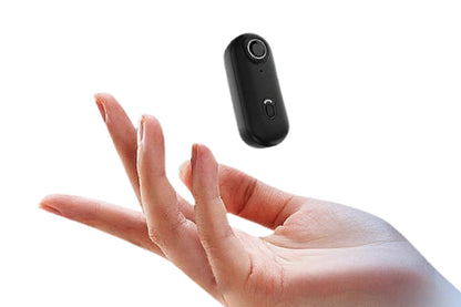Mini Thumb Action Camera Portable Wearable Camera with Clip Black