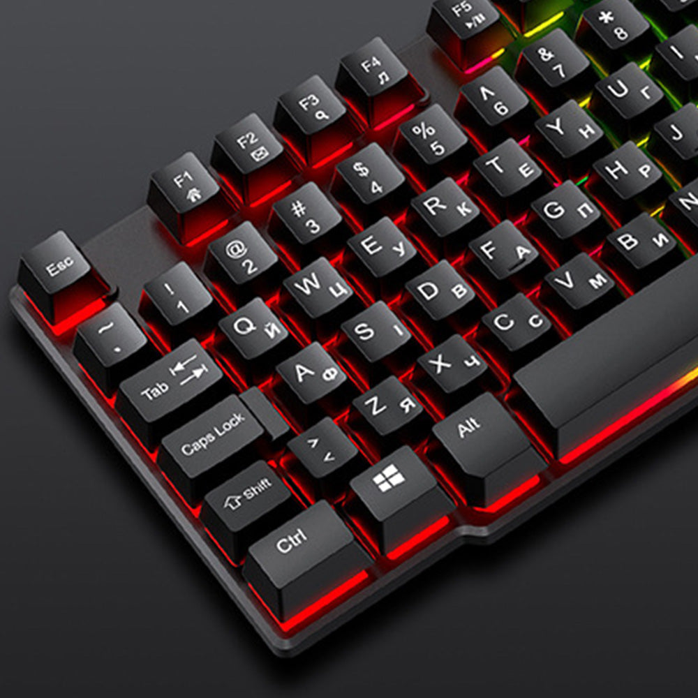 Wired Gaming Keyboard and Mouse Set with RGB Backlight
