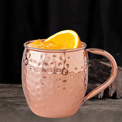 Copper Moscow Mule Mug 530ml Hammered Cocktail Beer Mug
