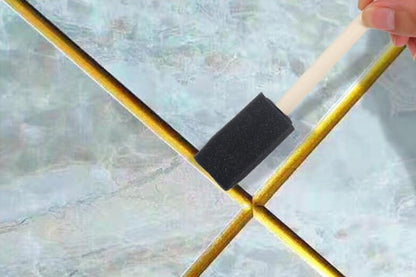 20Pcs 1 Inch Sponge Paint Brush Set Wood Handle Craft Touch Up Stain Brush