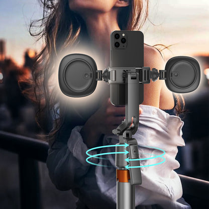 AI Face Tracking Selfie Stick Tripod with Light