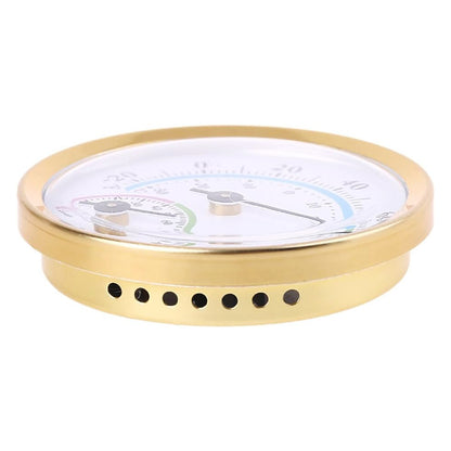 2Pcs 58mm Aluminum Thermometer & Hygrometer Gauge