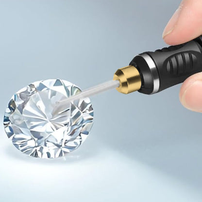 Electric Engraving Pen with 30 Bits 3-Speed Adjust Engraving Pen for Metal Wood Glass-Silver