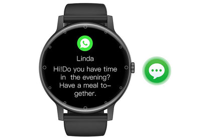 Smart Watches for Men Bluetooth Call Military Smart Watch with Heart Rate Sleep Monitor-Black