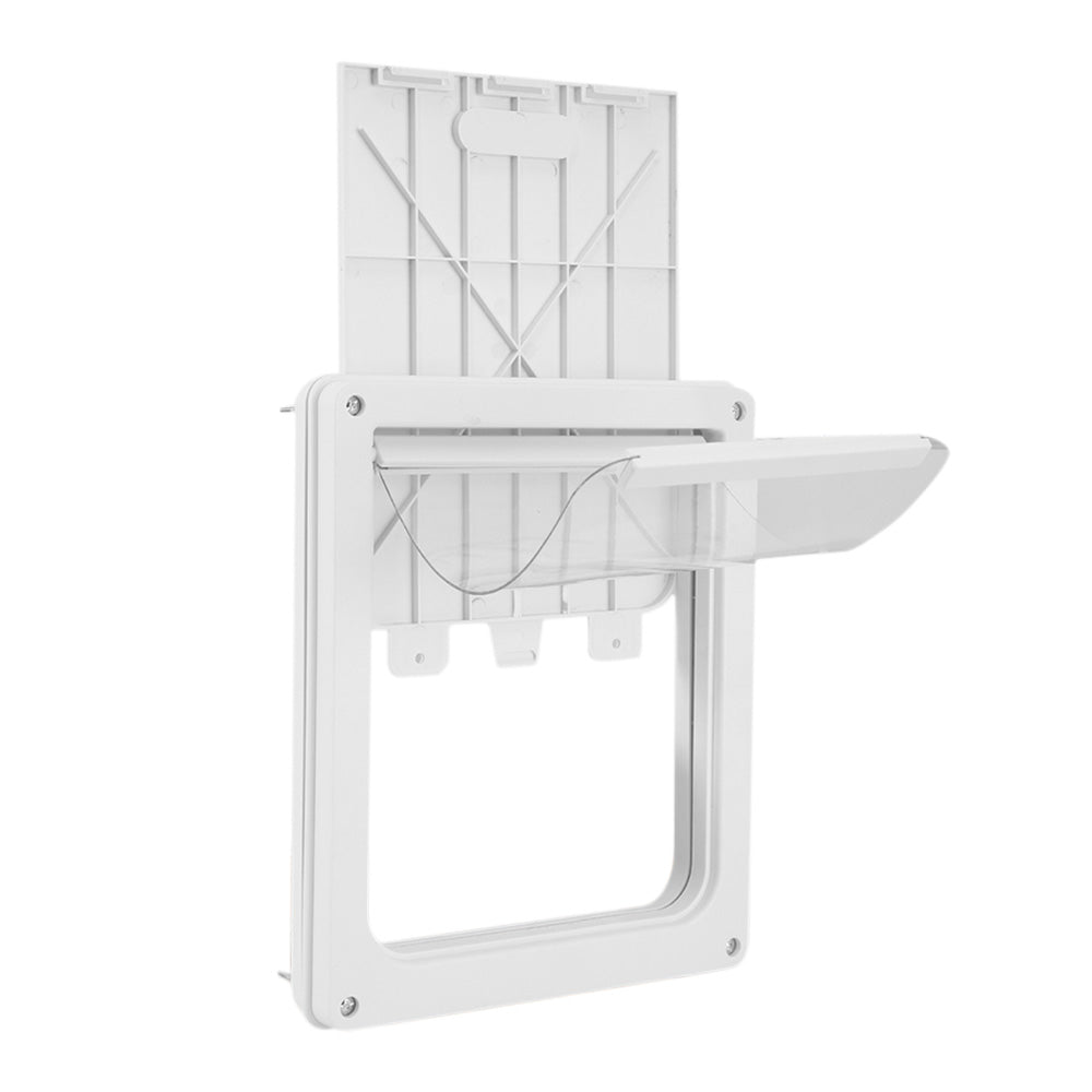 Pet Door for Cats & Dogs with Locking Panel Secure Indoor Outdoor Access