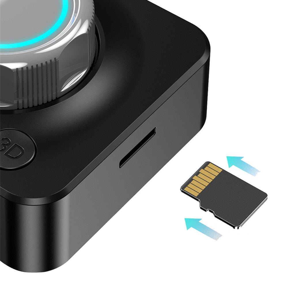 Bluetooth 5.0 Audio Receiver Wireless Stereo Adapter with 3.5mm AUX RCA Cable TF Card Slot