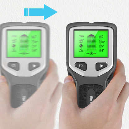 5 in 1 Stud Finder Wall Scanner with 5 Modes and LCD Display - Black