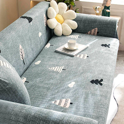 Summer Cooling Stretch Sofa Cover Lounge Slipcover Protector Couch Cover Xmas Tree Style