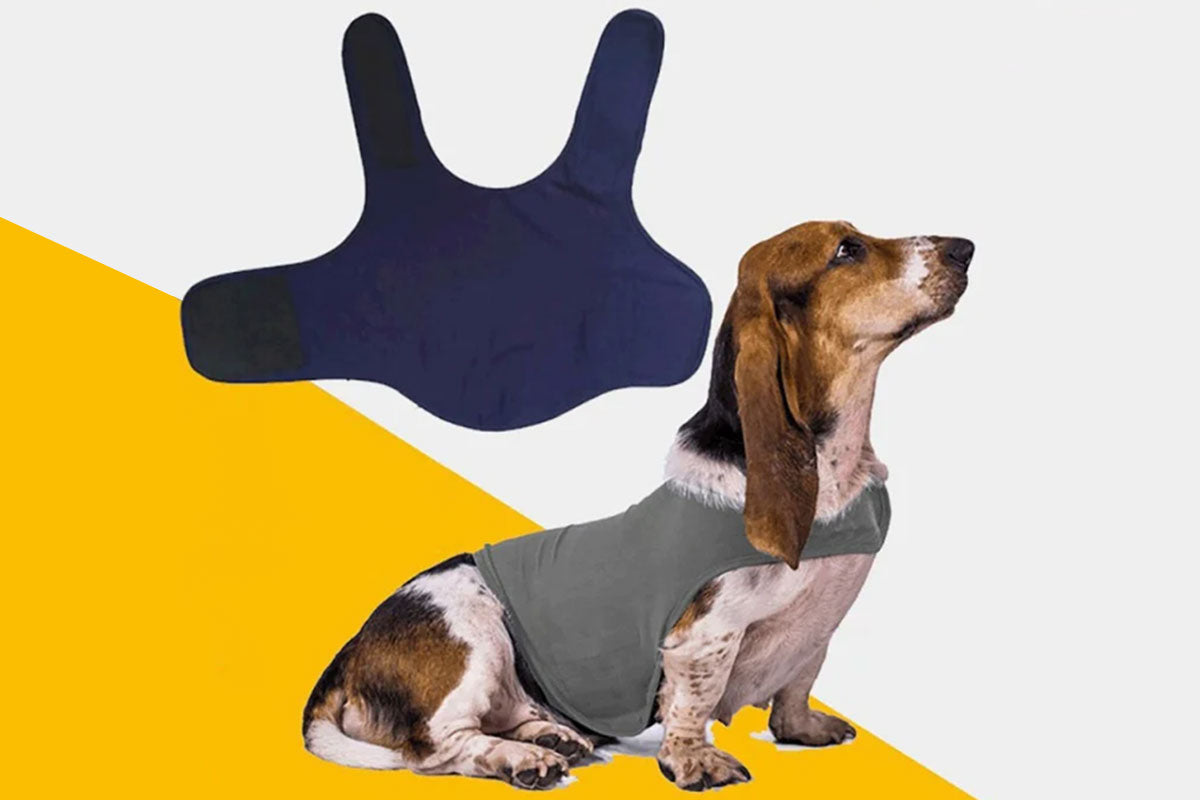 Dog?Anxiety?Jacket?Vest?Adjustable?Shirts?Calming?Pet?Emotional?Dogs?Clothing-Dark gray