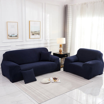 Velvet Stretch Sofa Slipcover Sofa Couch Furniture Protector Cover Navy Blue