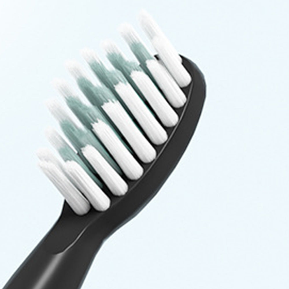 Sonic Electric Toothbrush with 8 Soft Wave Brush Heads Black