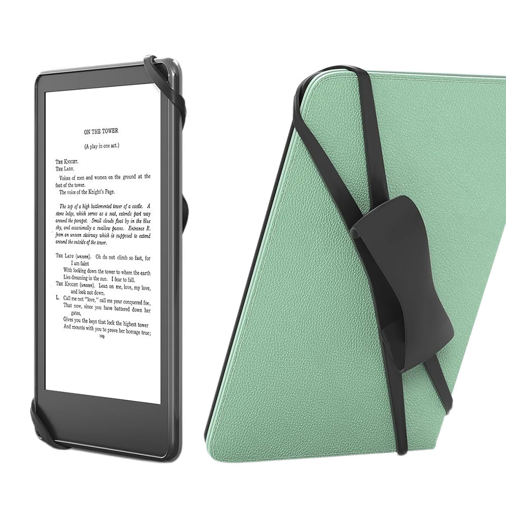 2Pcs Silicone Hand Strap for Kindle and Tablets Kindle Accessories for 4.7-8 inches Kindle Black