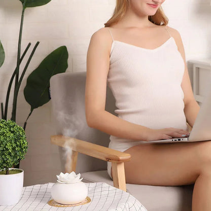 Aromatherapy Diffuser Aroma Ceramic Essential Oils Air Humidifier Lotus