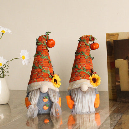 2PS Fall Decorations for Home ¨C Thanksgiving Decor with Fall Pumpkin Gnomes Plush Dolls