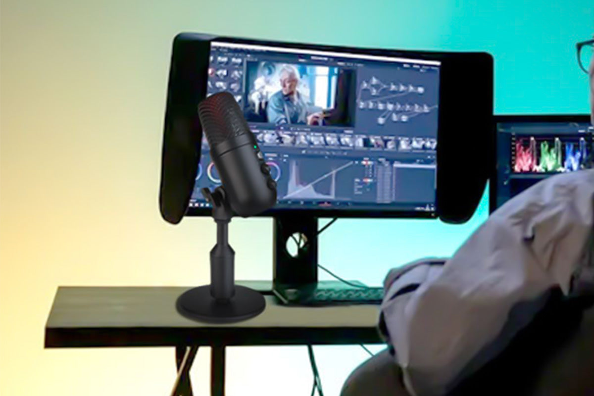 USB Condenser Microphone Plug and Play Gaming Microphone for Computer