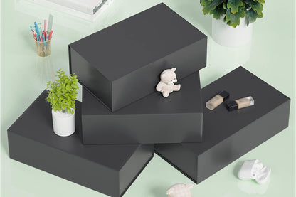 Rectangle Collapsible Gift Box with Lid for Presents Party Wedding