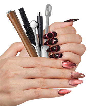 Cat Eye Nail Art Magnet Set with Magnetic Pen