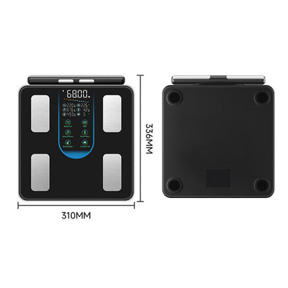 Smart Body Fat Scale 8 Electrode Dual Frequency Bluetooth Scale Measures 8 Key Metrics