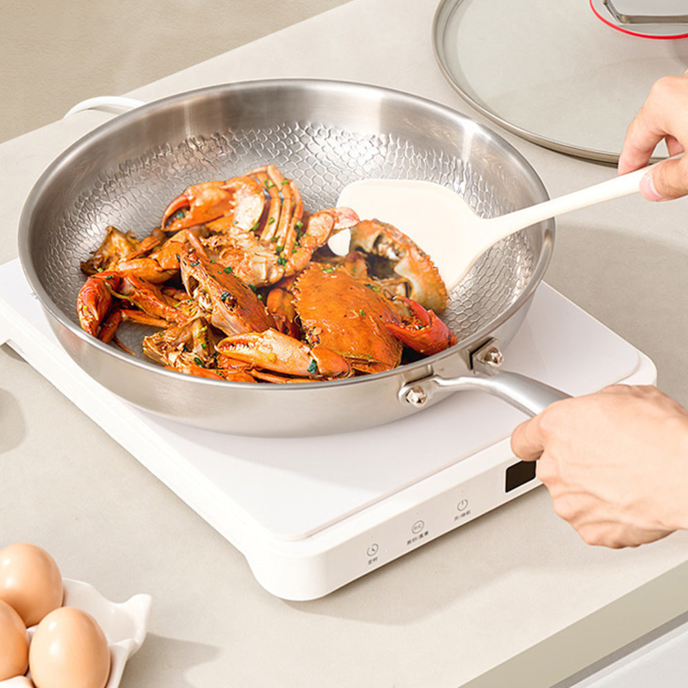 Stainless Steel Frying Pan Nonstick PFAS Free Oven for All Stoves