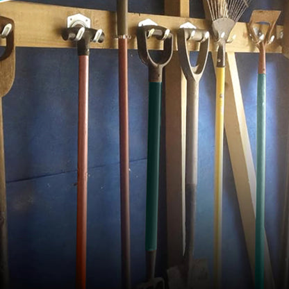 4Pcs Tool Hanger Hooks with Screws Wall Mounted Garage Hooks Tool Organizer for Home Garden