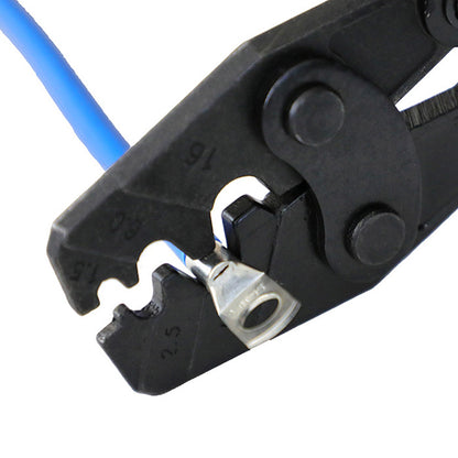 1.25 to 16mm2 Ratchet Cable Lug Crimping Tool for Uninsulated Terminals