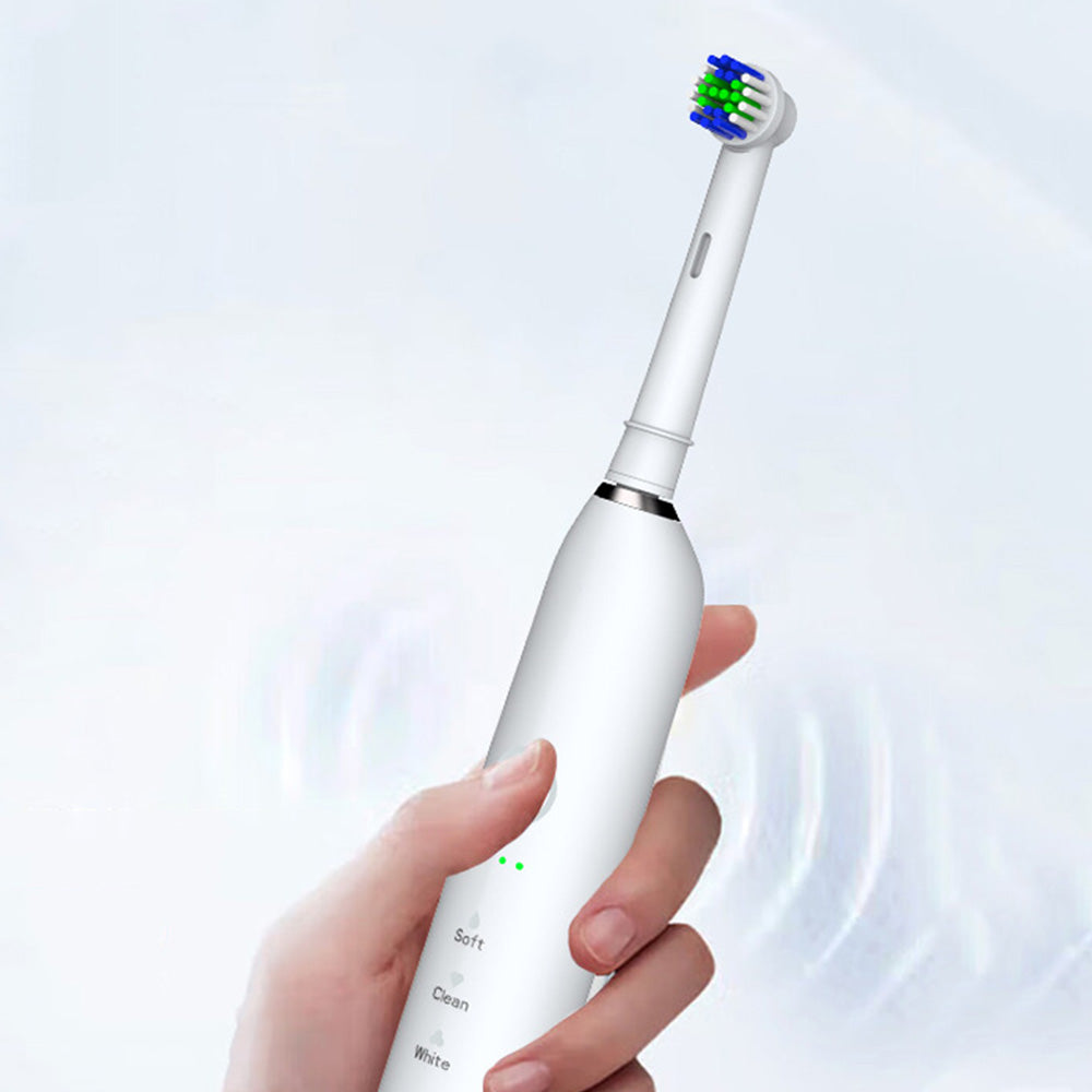 Electric Toothbrush with 5 Modes and 8 Brush Heads-White