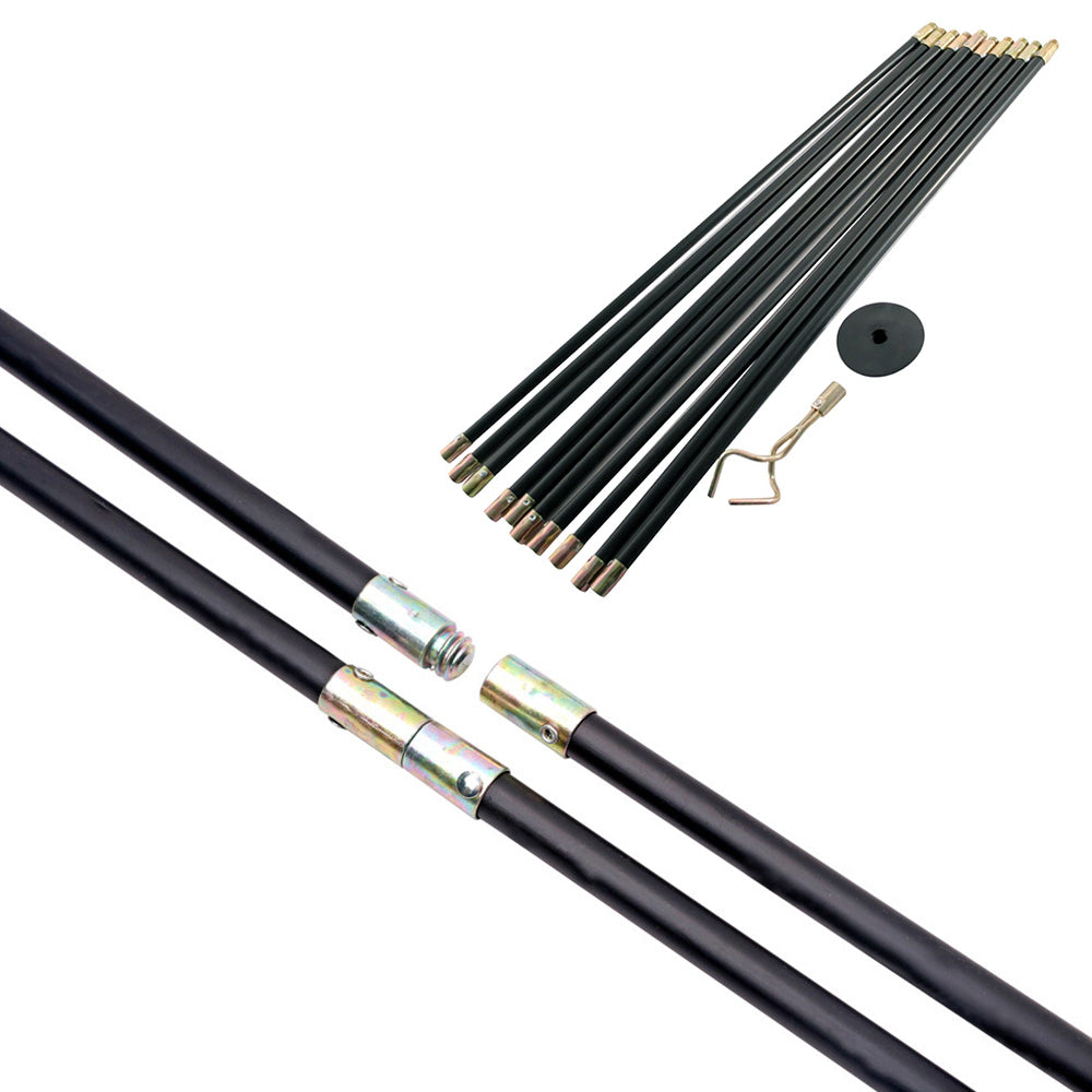 12 Piece Flexible Chimney Brush Set Drain Cleaner Rods for Pipe Dryer Vent Cleaning