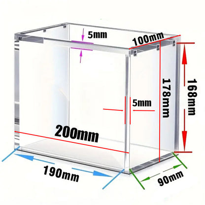 5mm Acrylic Easy Attached Display Case for Pokemon ETB Cards Figures