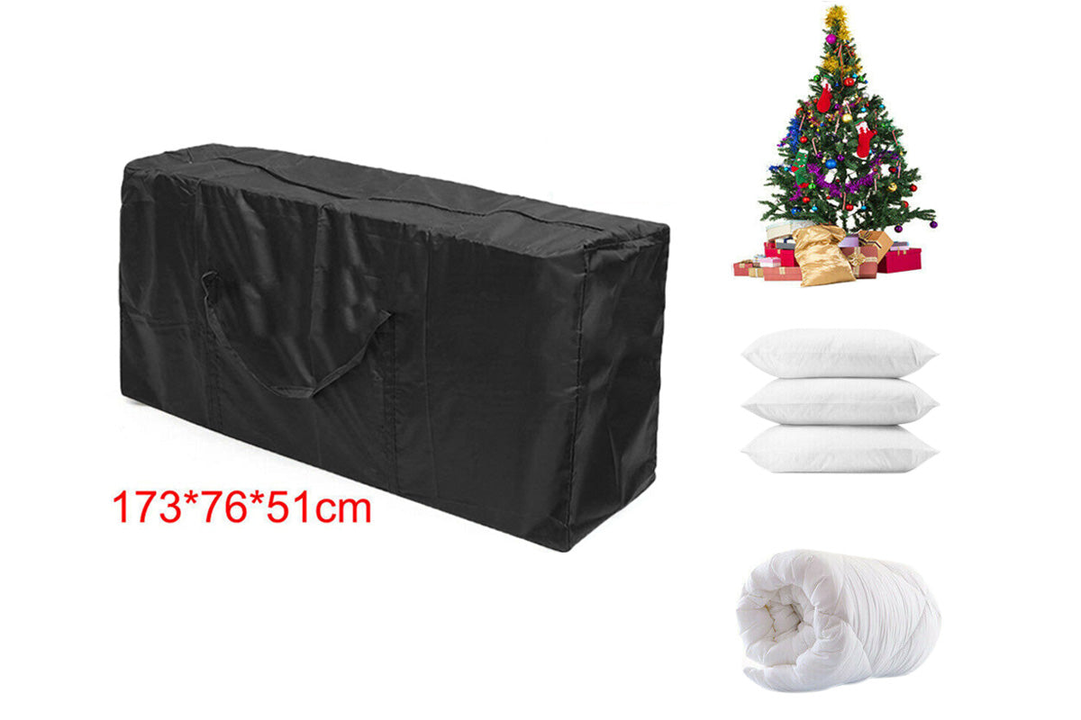 Extra Large Heavy Duty Water-Resistant Christmas Tree Storage Bag for Garden Furniture-Green