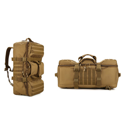 60L Military Tactical Backpack Trekking Rucksack Travel Sports Duffle Bag Khaki