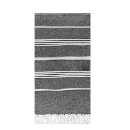 Cotton Turkish Beach Towels Quick Dry Towel for Bathing Swimming Travel Dark Grey